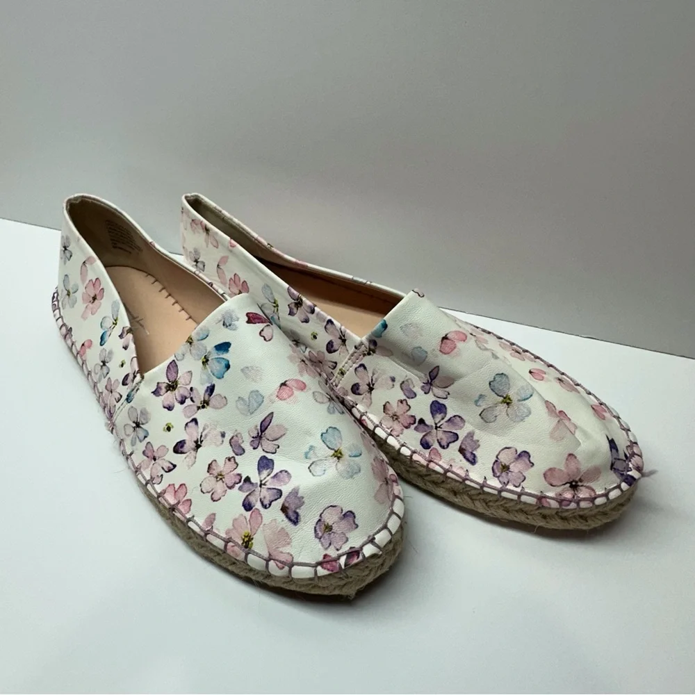 Nanette‎ Lepore floral casual slip on flat espadrilles shoes women’s 7